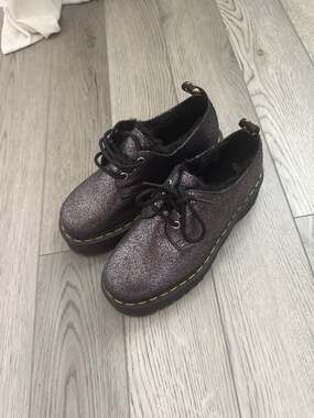 NWT Dr. Martens Women's Faux Fur Metallic